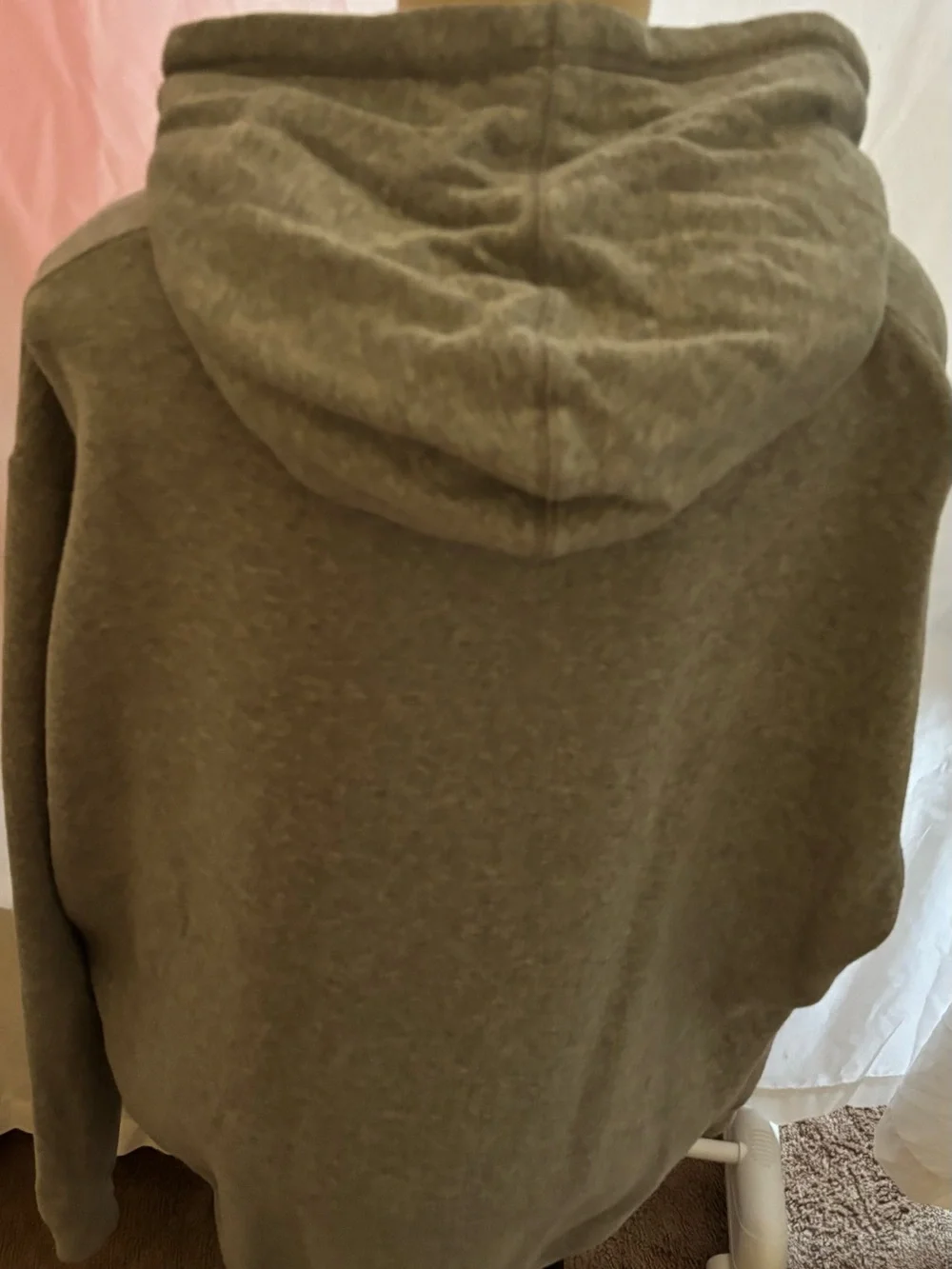 Jordan Men's Gray Pullover Hoodie with Red Jumpman Logo